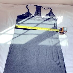 Size Lg sleep wear with black lace across from and t in back